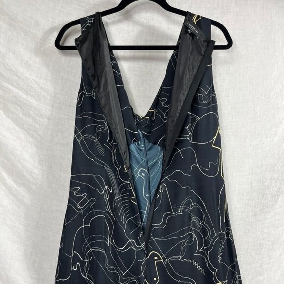 Lafayette 148 Adelphi Wide Leg Jumpsuit Womens XS Sleeveless Art To Wear - Picture 9 of 15